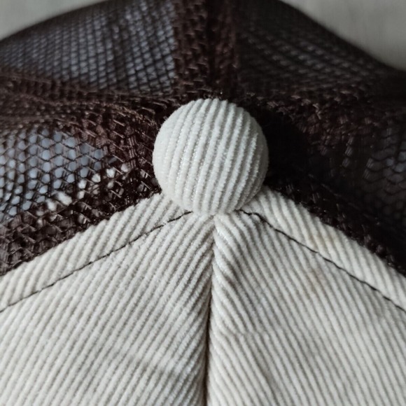 I Love New York Trucker Hat Corduroy Snapback Cap Beige White Black OSFA NYC NY - Picture 6 of 12